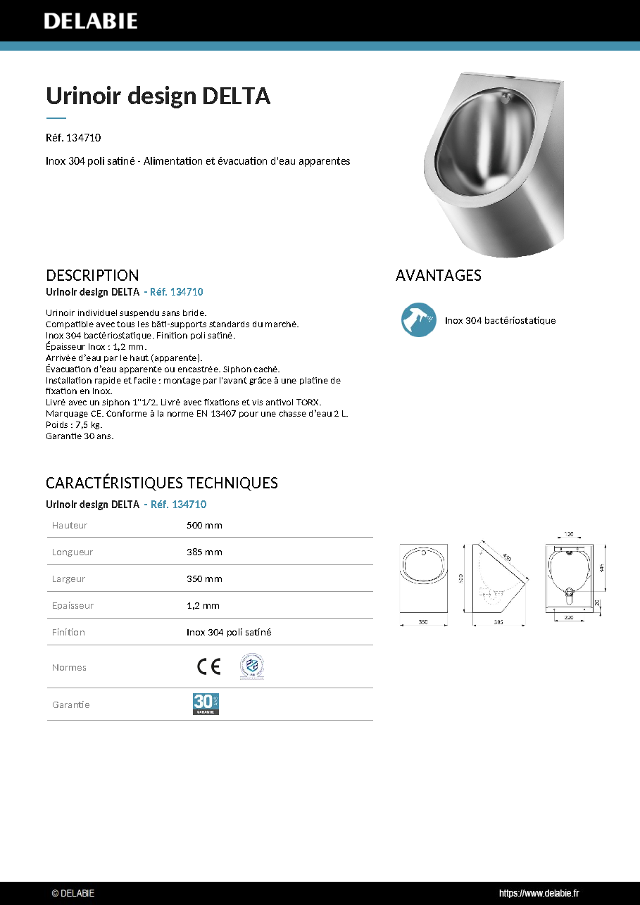 Fiche technique fournisseur
