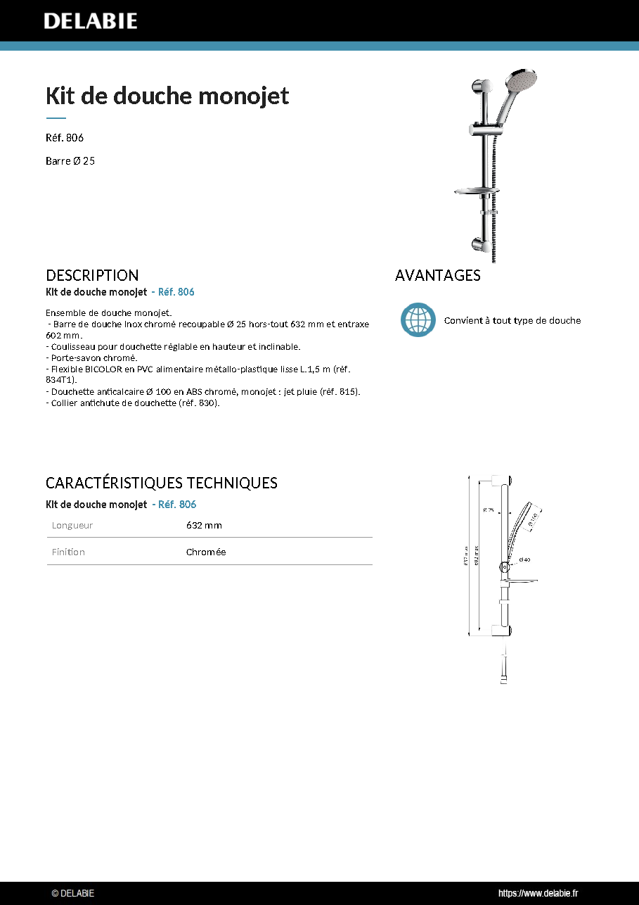 Fiche technique fournisseur