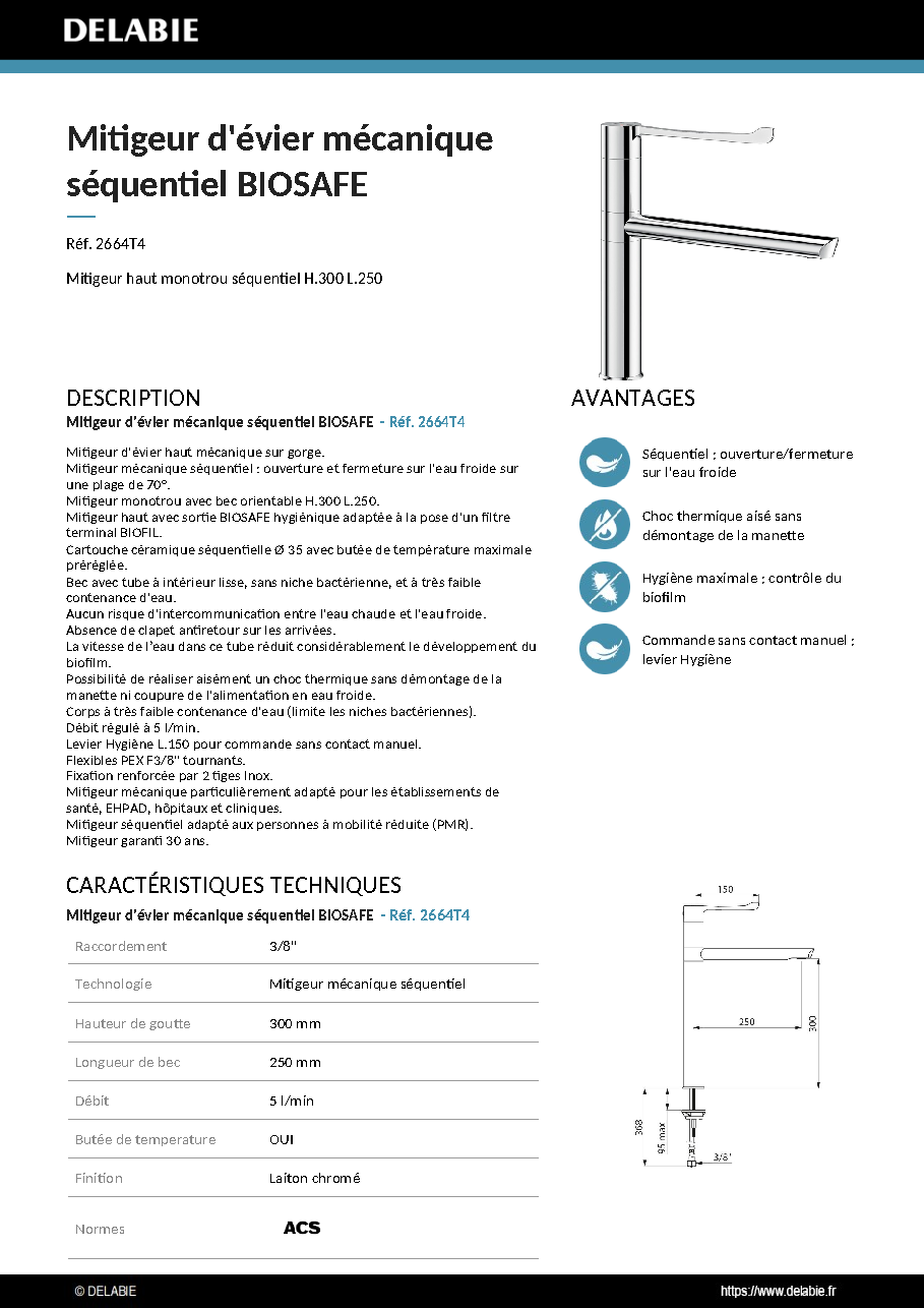 Fiche technique fournisseur