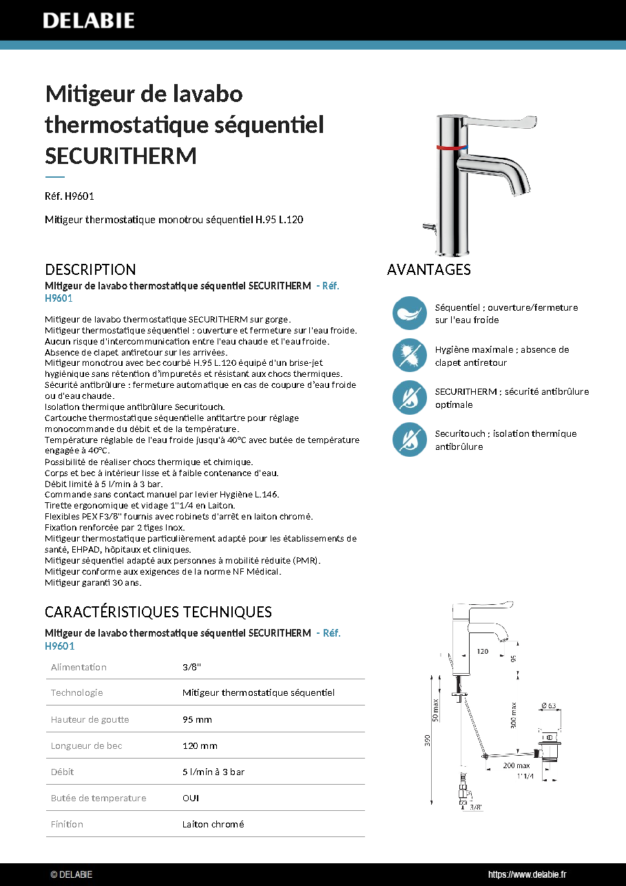 Fiche technique fournisseur