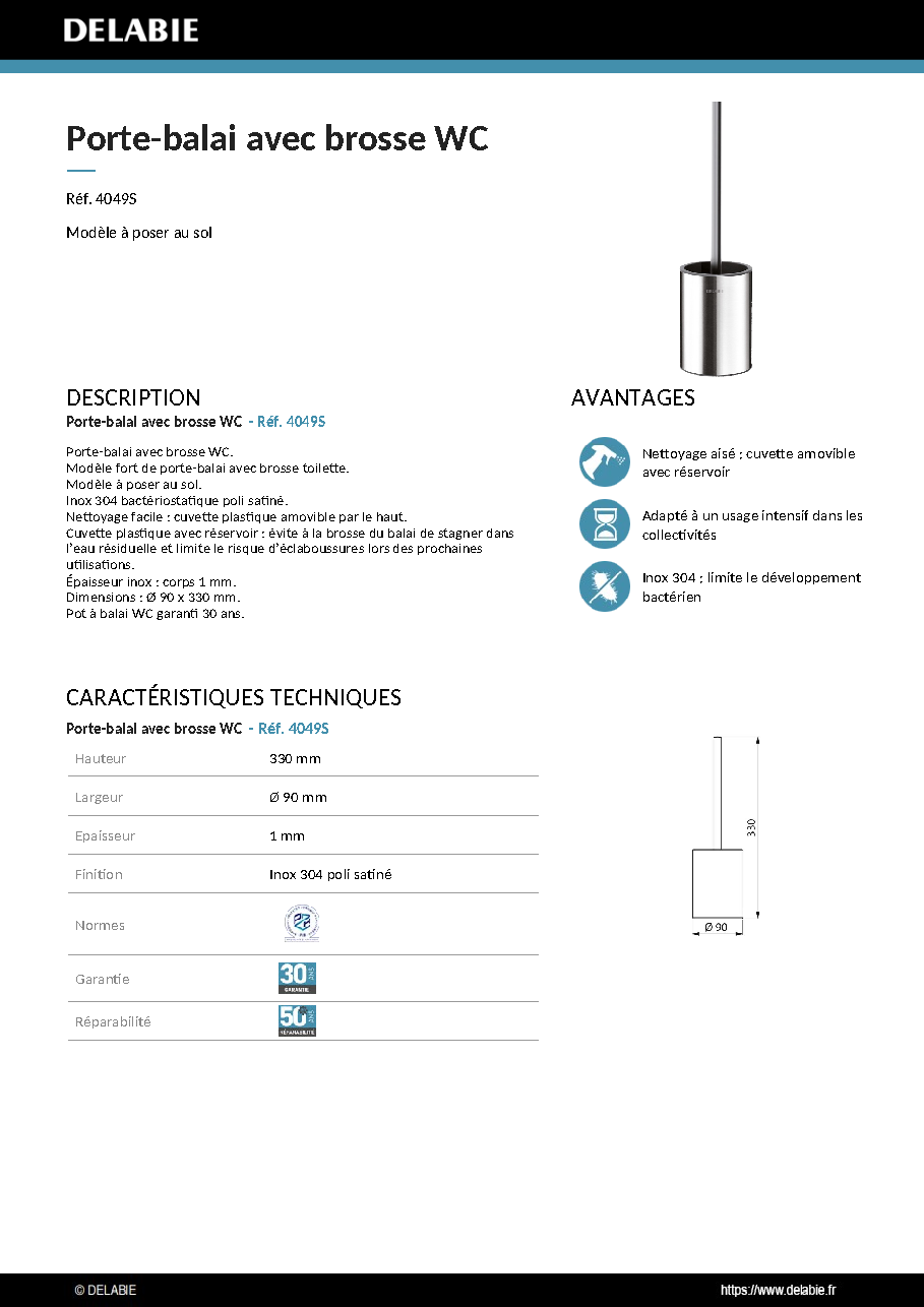 Fiche technique fournisseur