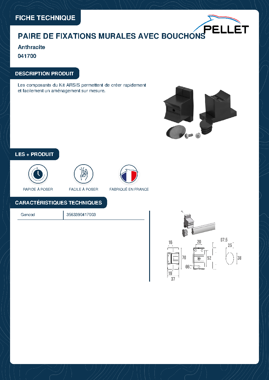 Fiche technique fournisseur