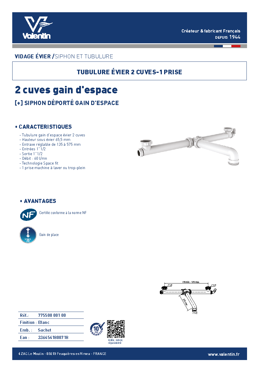 Fiche technique fournisseur