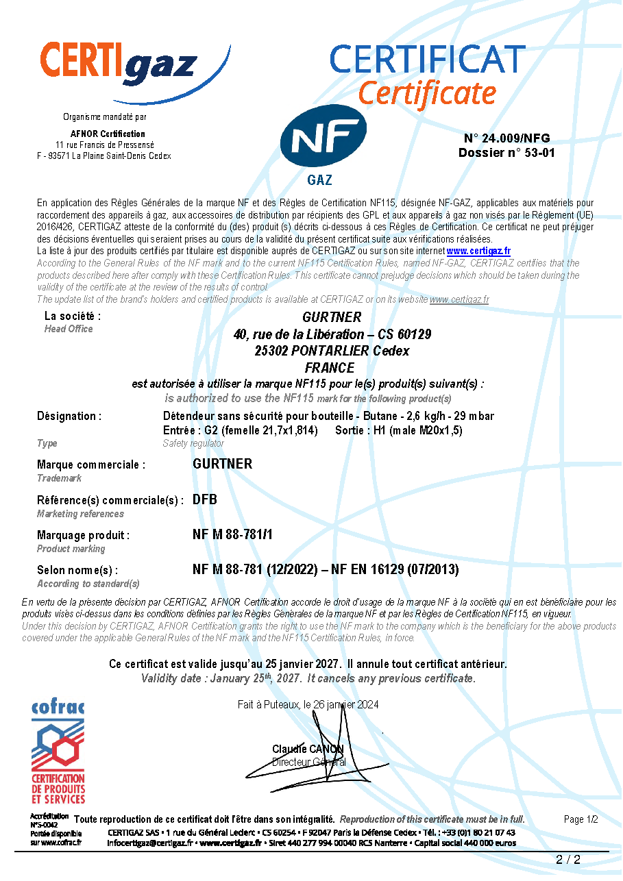 Fiche technique fournisseur