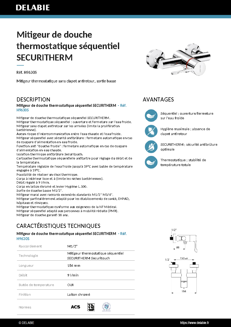 Fiche technique fournisseur