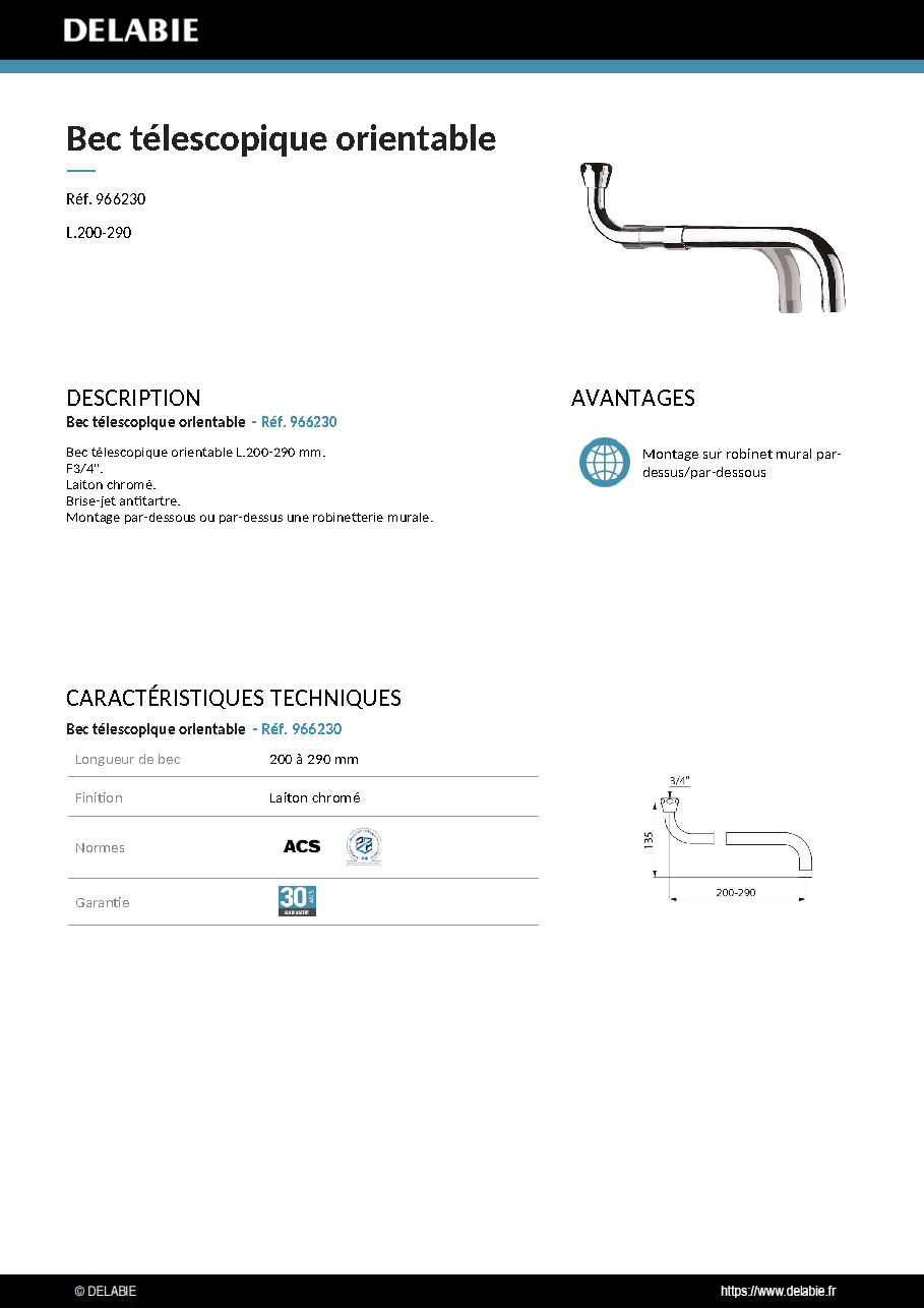 Fiche technique fournisseur