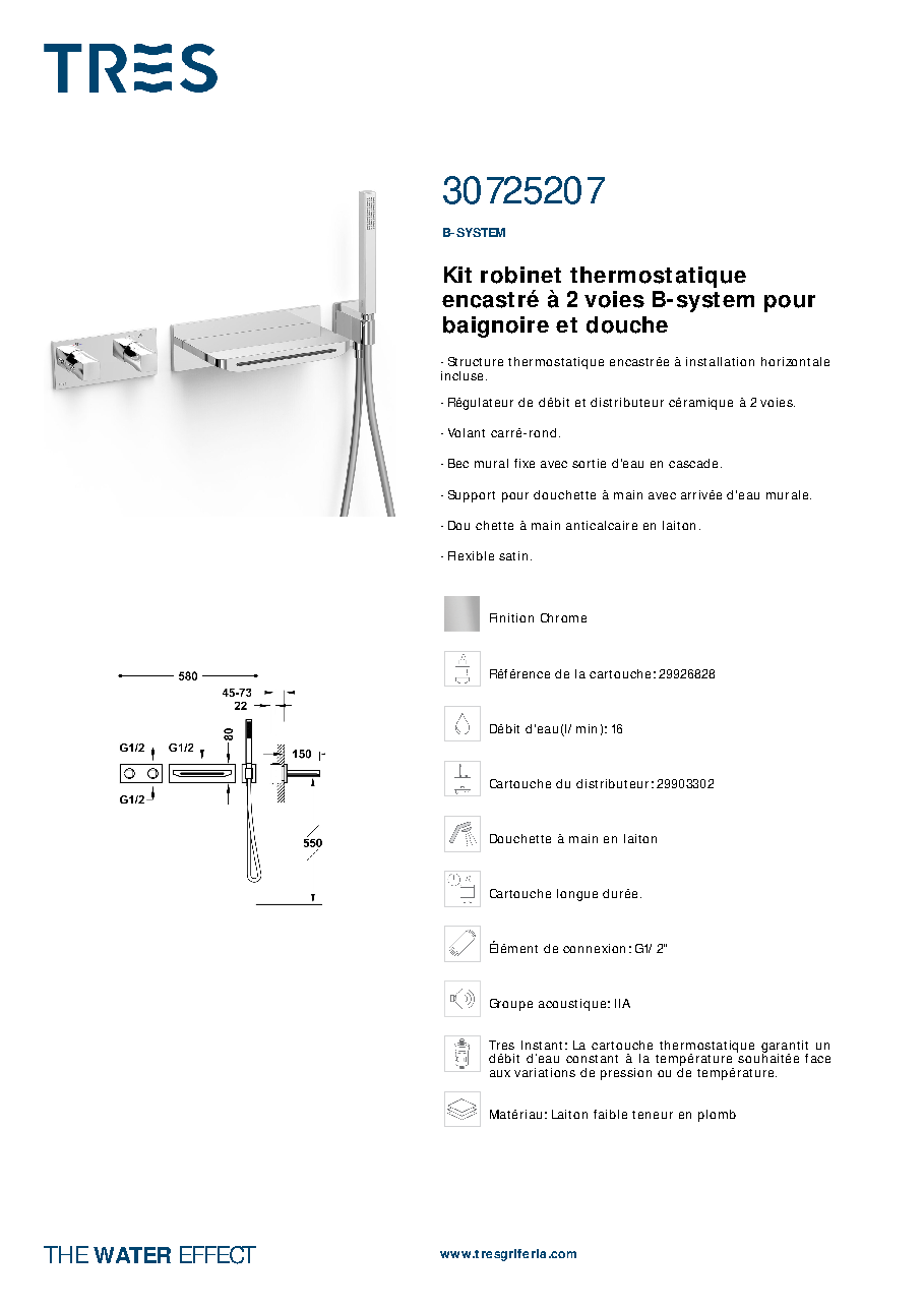 Fiche technique fournisseur