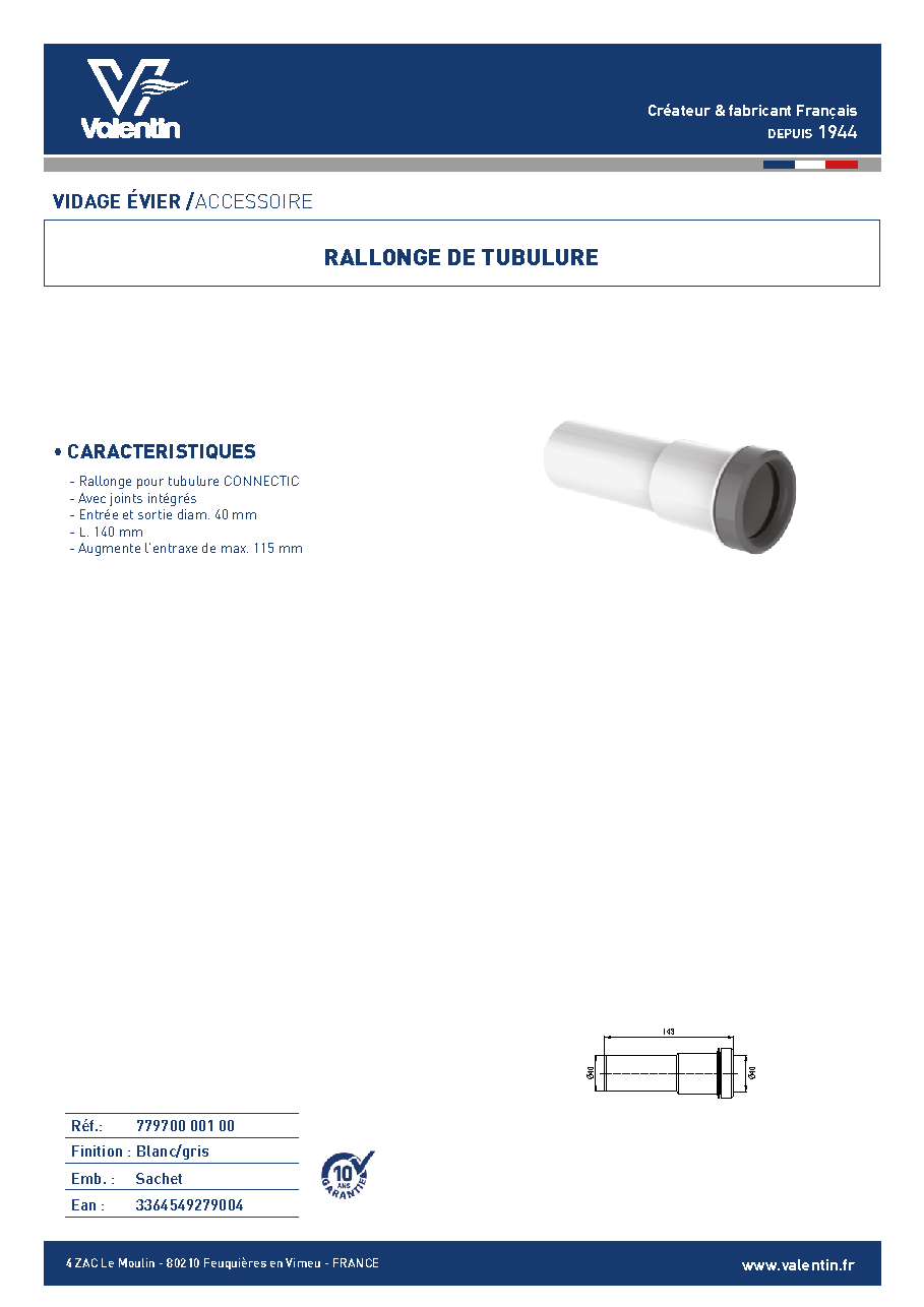 Fiche technique fournisseur
