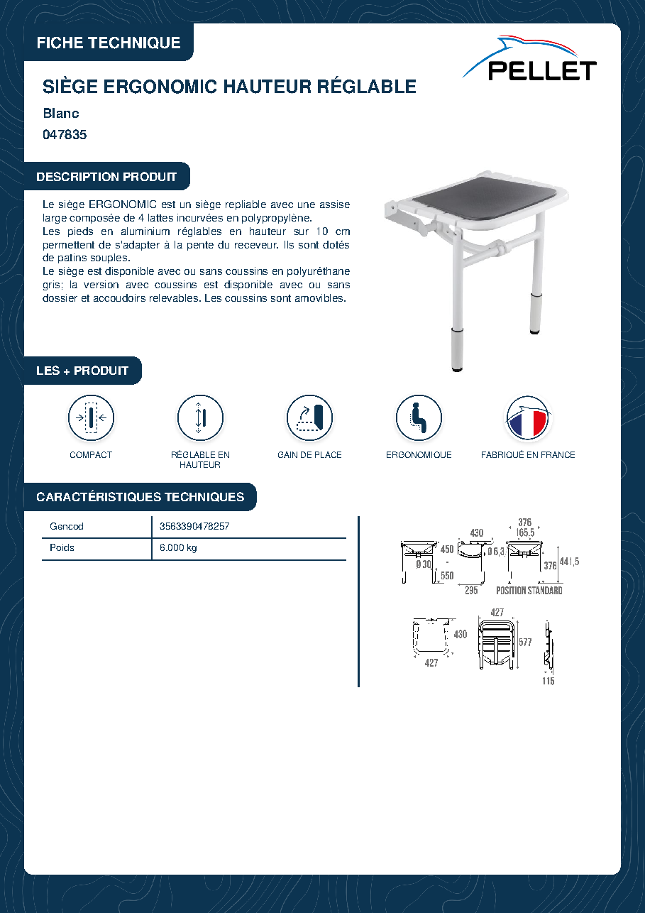Fiche technique fournisseur