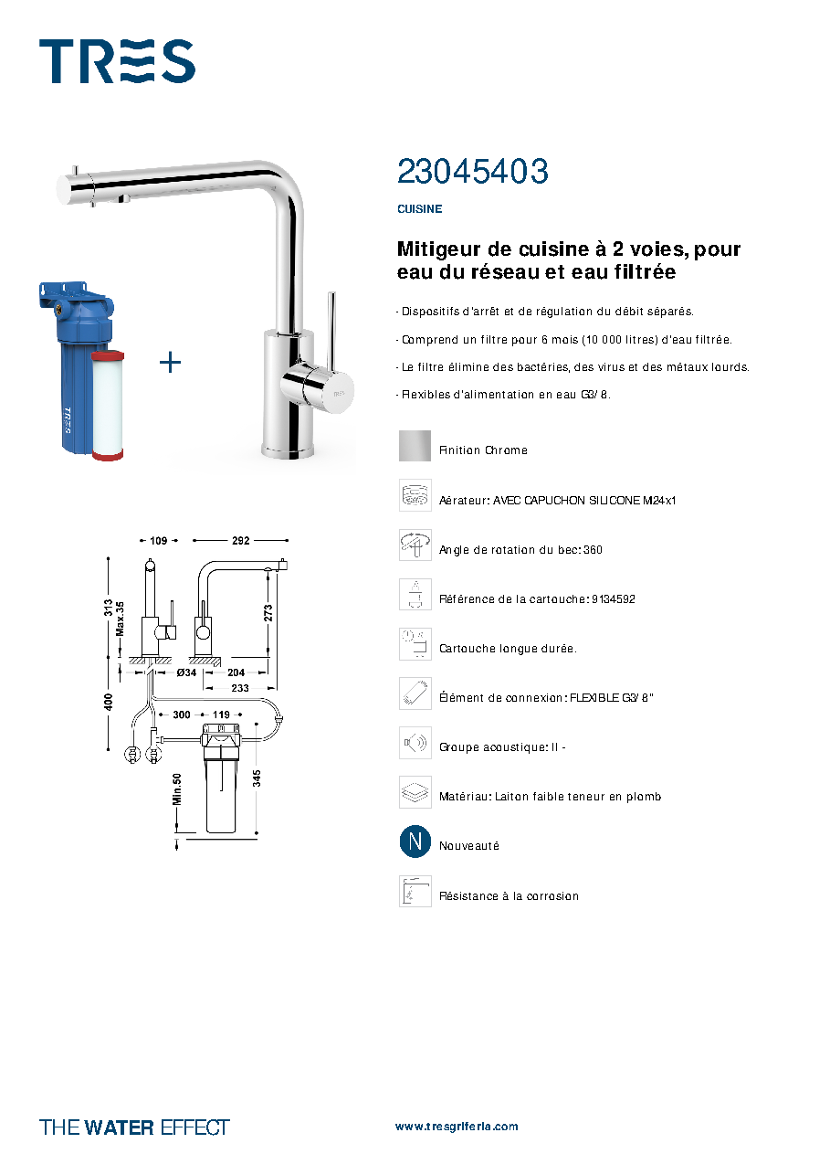 Fiche technique fournisseur