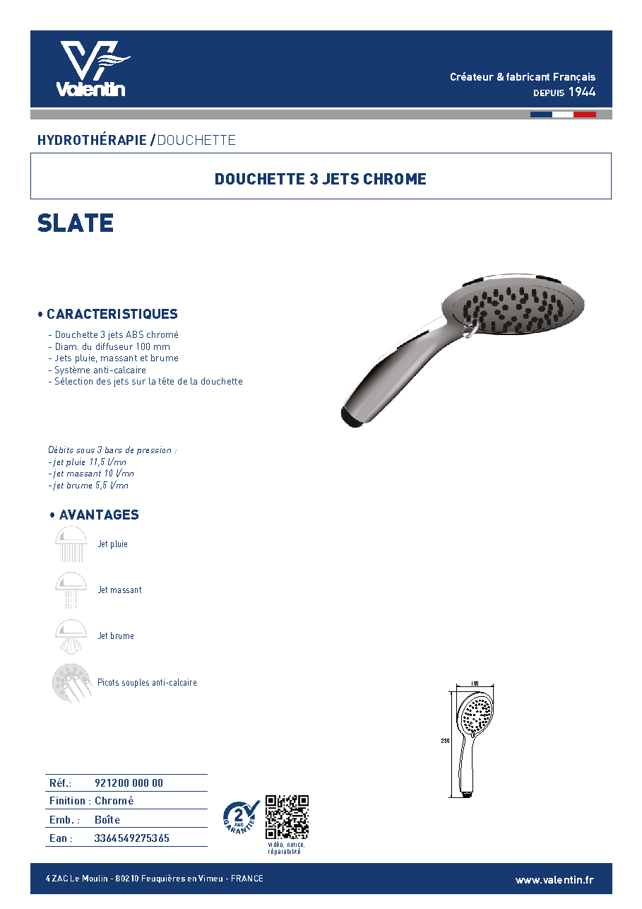 Fiche technique fournisseur