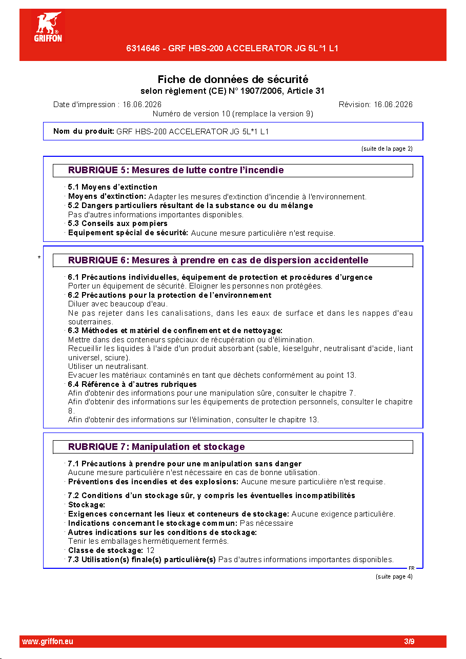Fiche technique fournisseur