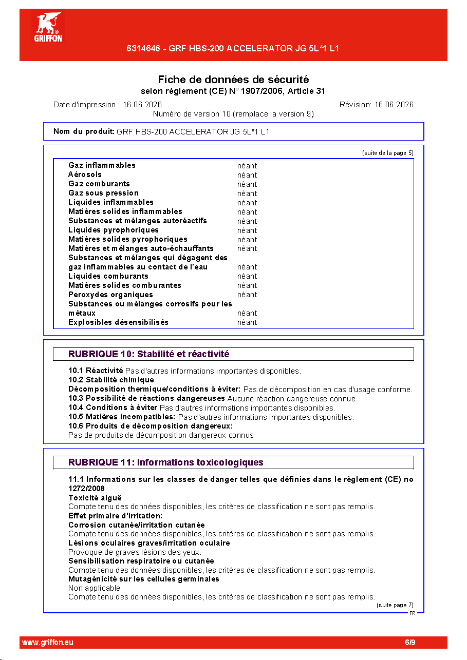 Fiche technique fournisseur