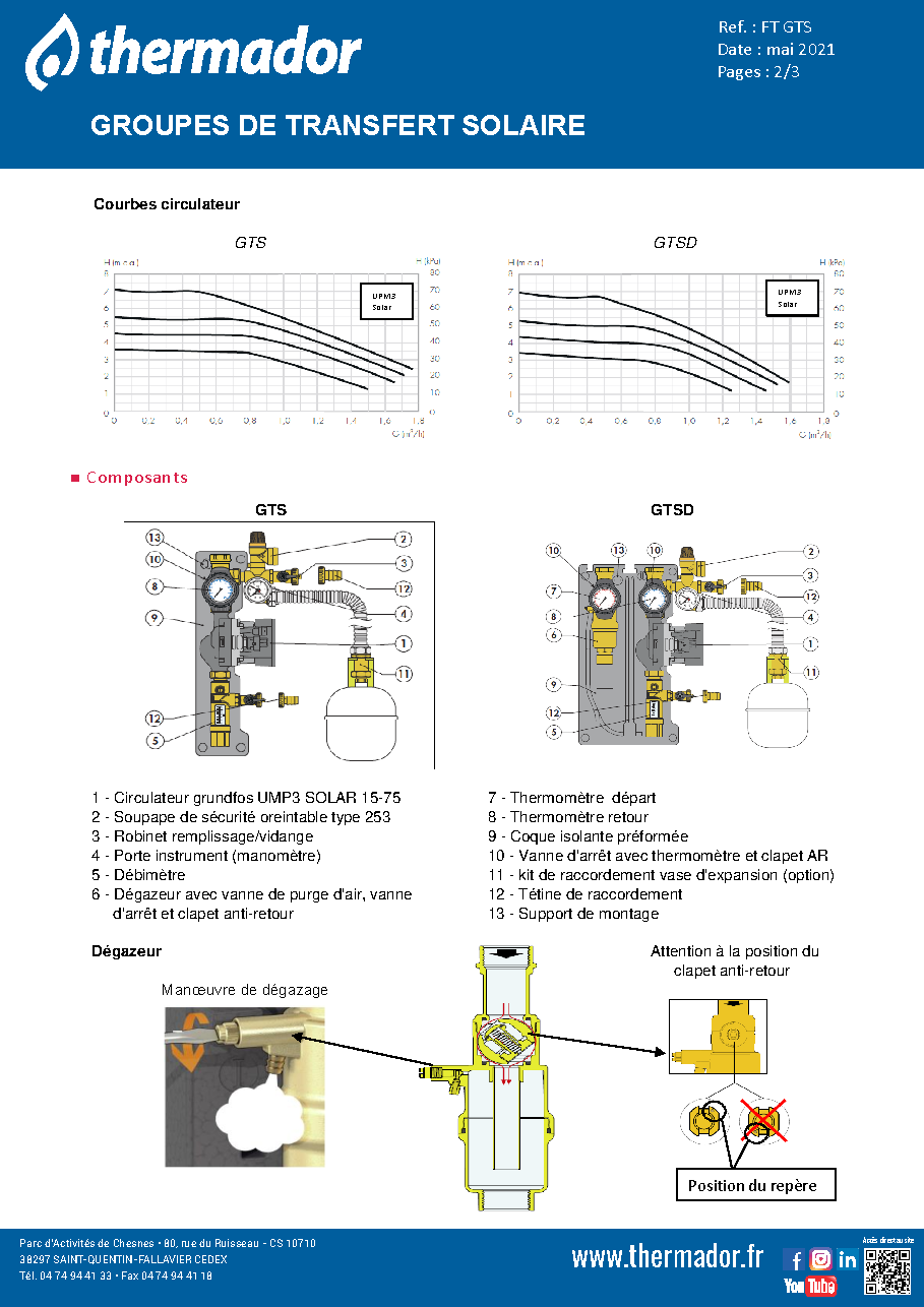 Fiche technique fournisseur