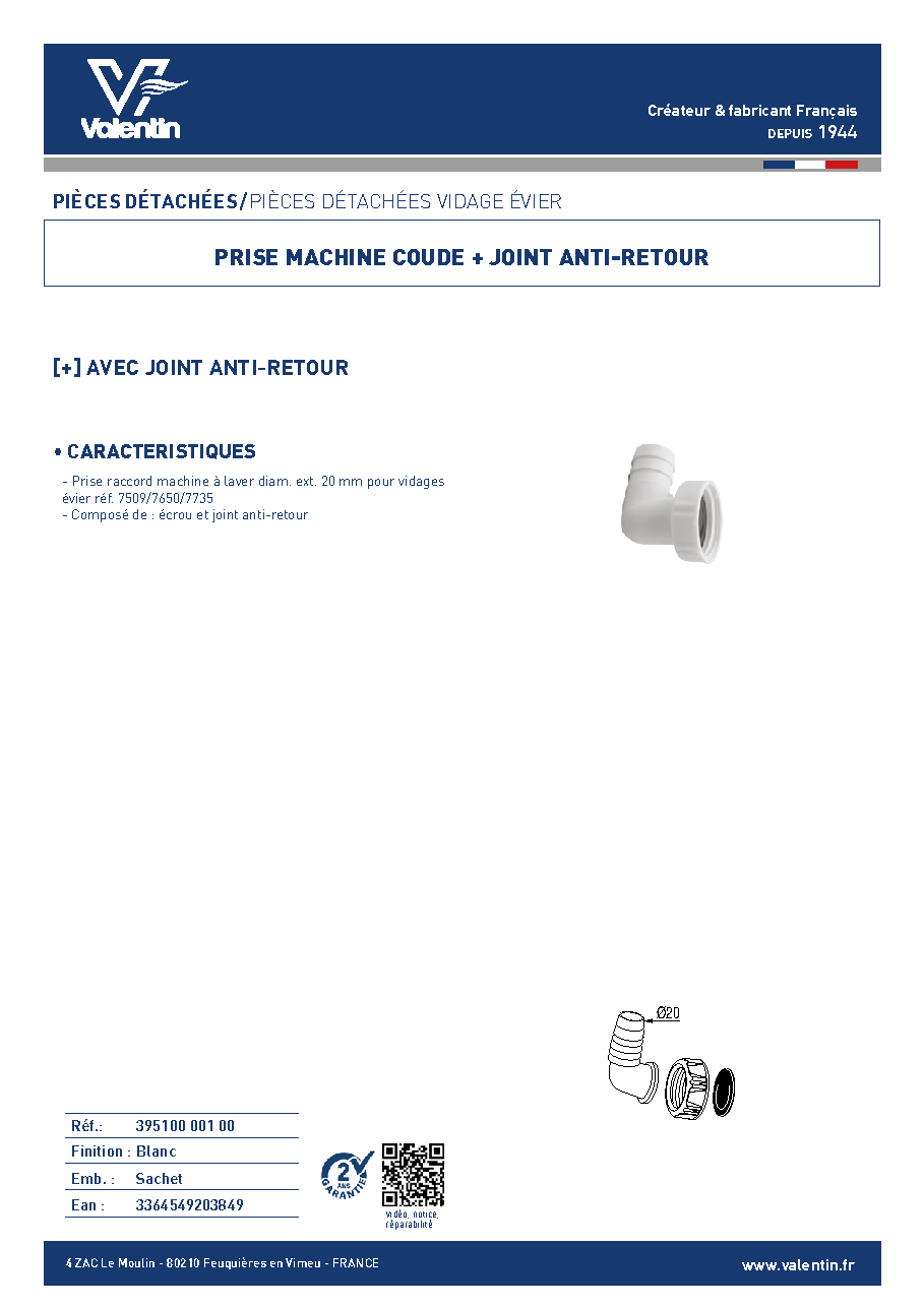 Fiche technique fournisseur