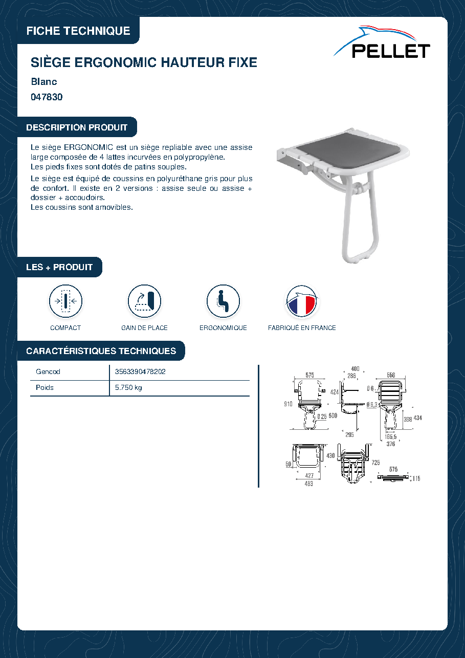 Fiche technique fournisseur