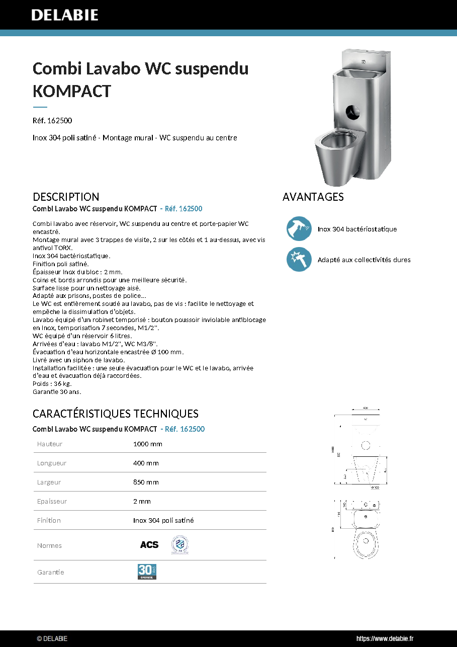 Fiche technique fournisseur