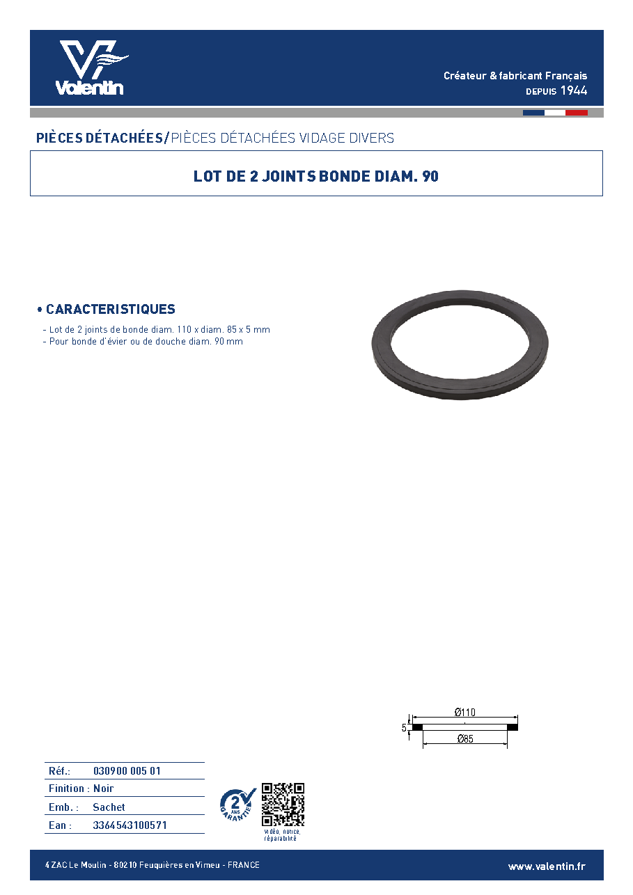 Fiche technique fournisseur