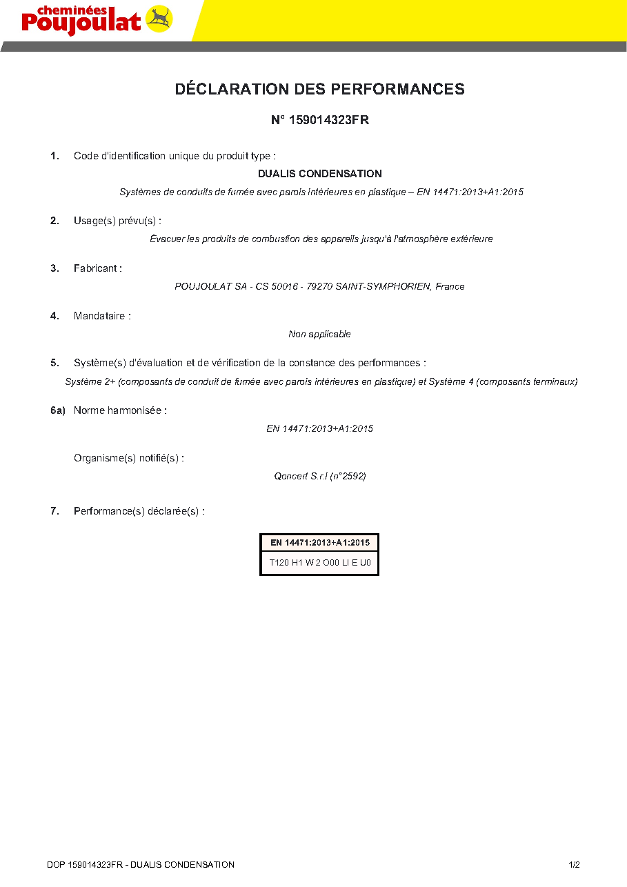Fiche technique fournisseur