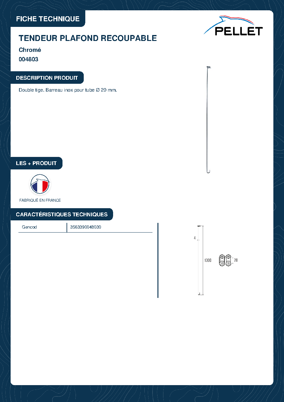 Fiche technique fournisseur