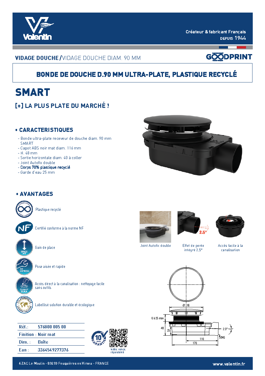 Fiche technique fournisseur