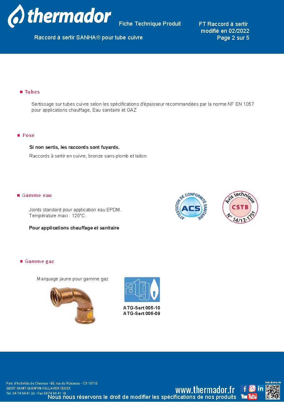Fiche technique fournisseur