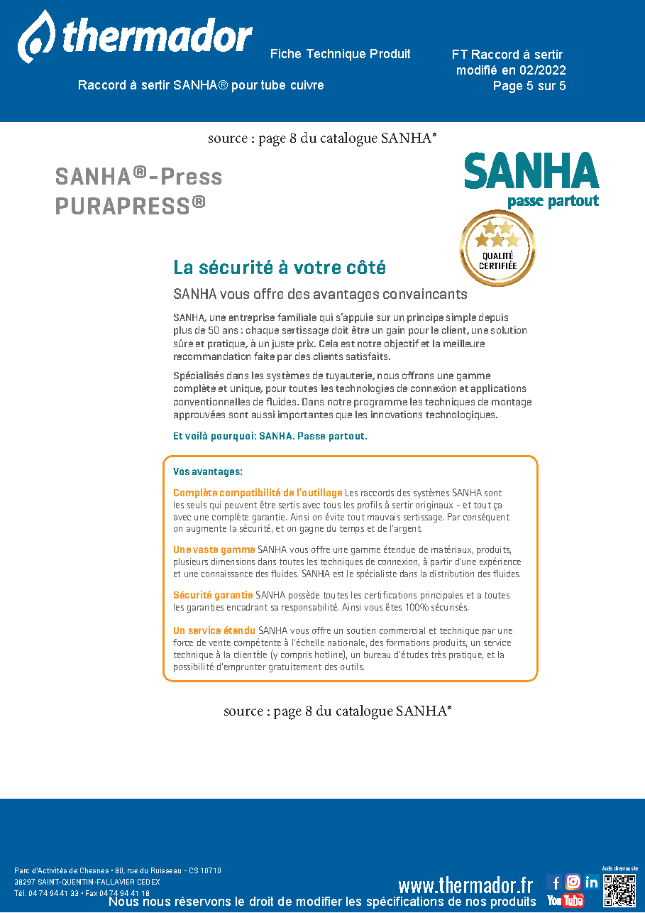 Fiche technique fournisseur
