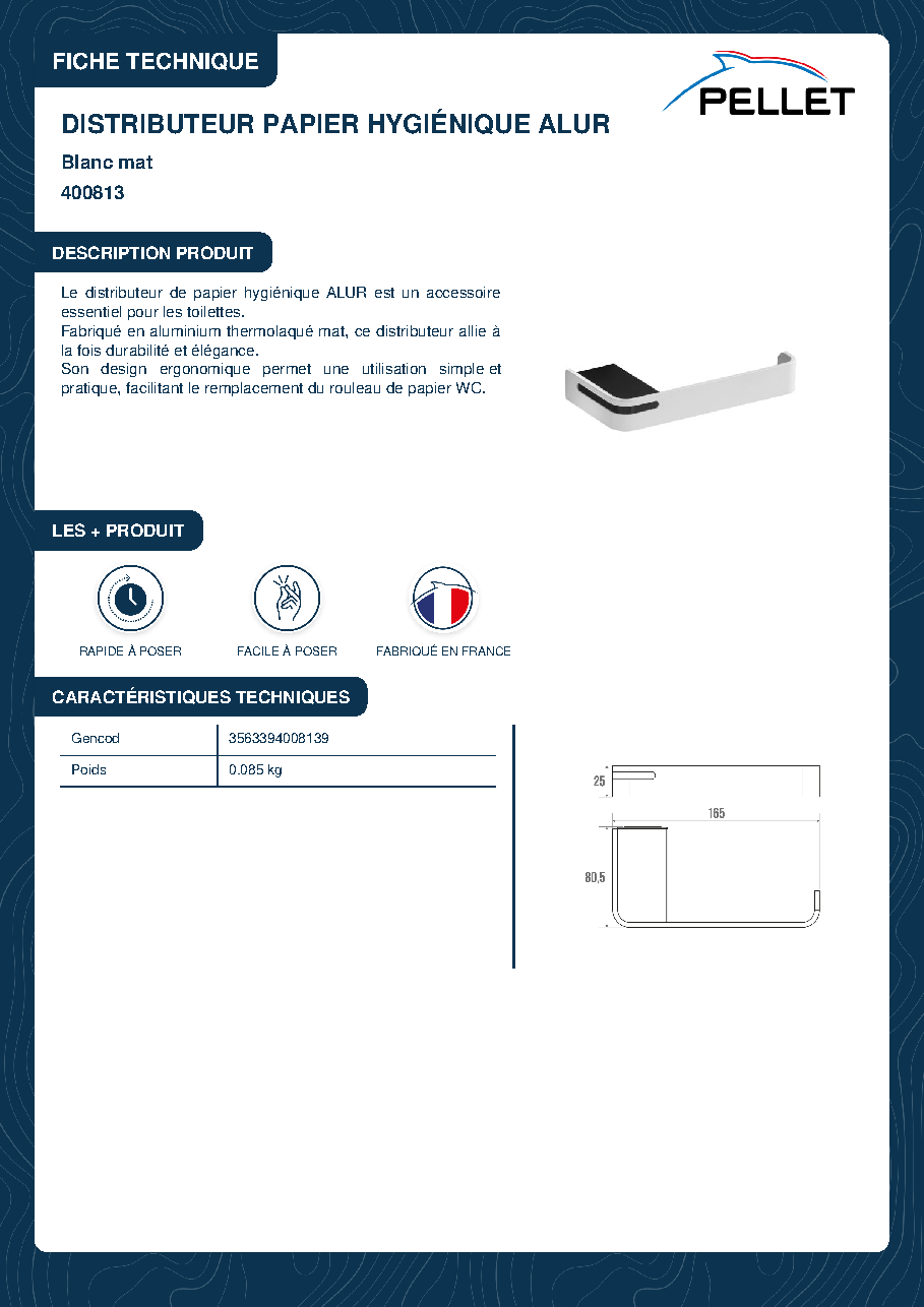 Fiche technique fournisseur