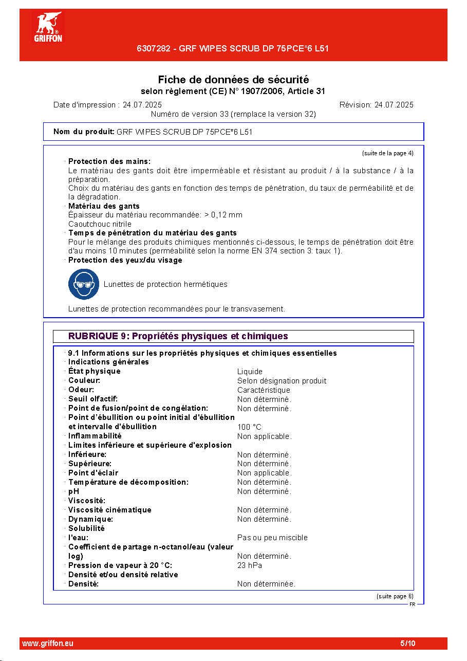 Fiche technique fournisseur