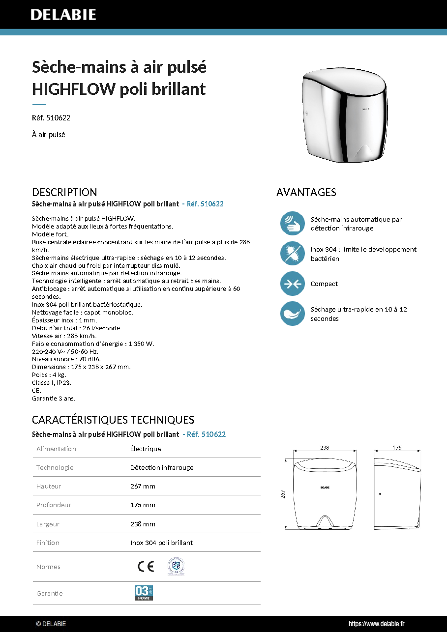 Fiche technique fournisseur