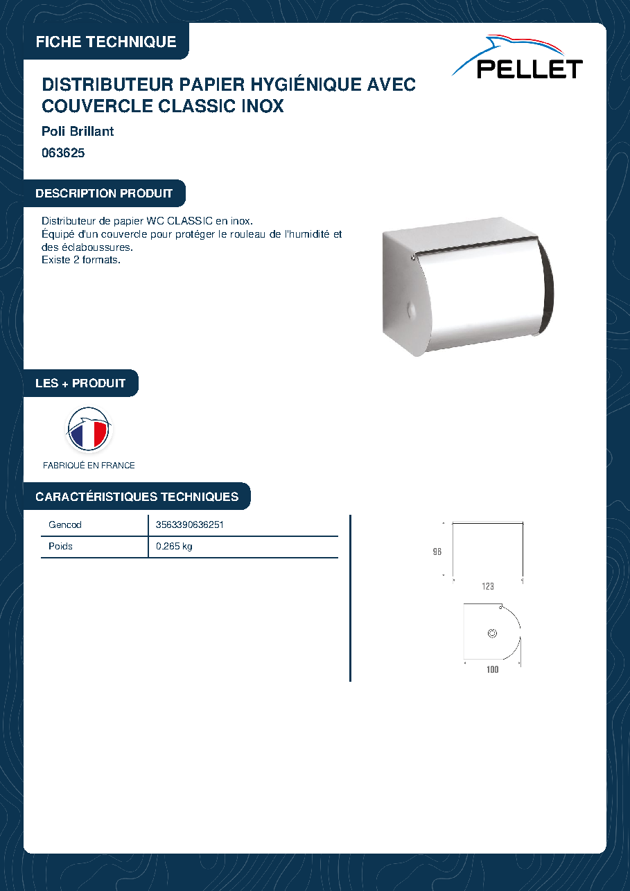 Fiche technique fournisseur