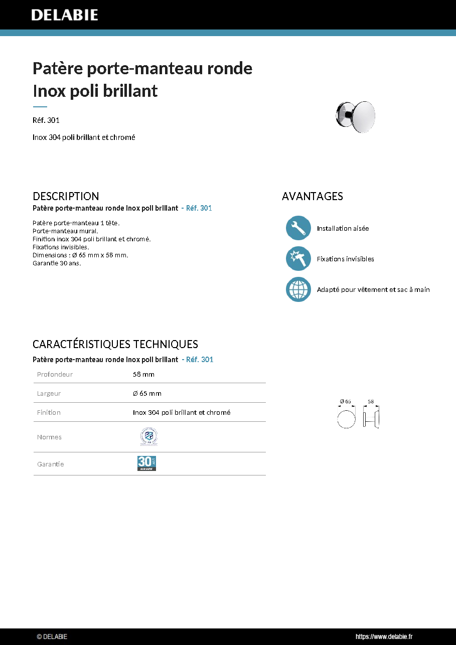 Fiche technique fournisseur