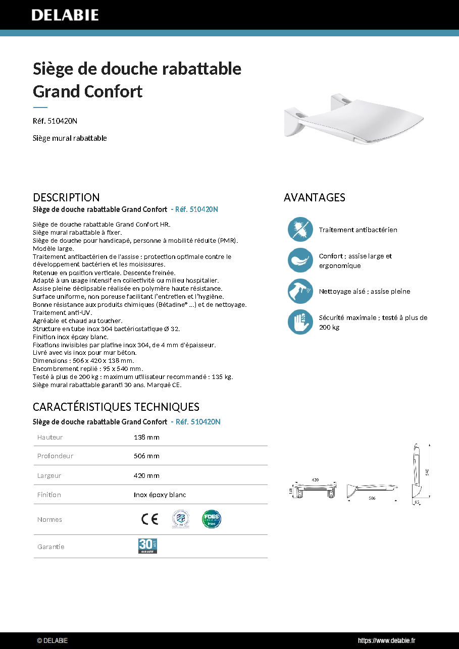 Fiche technique fournisseur