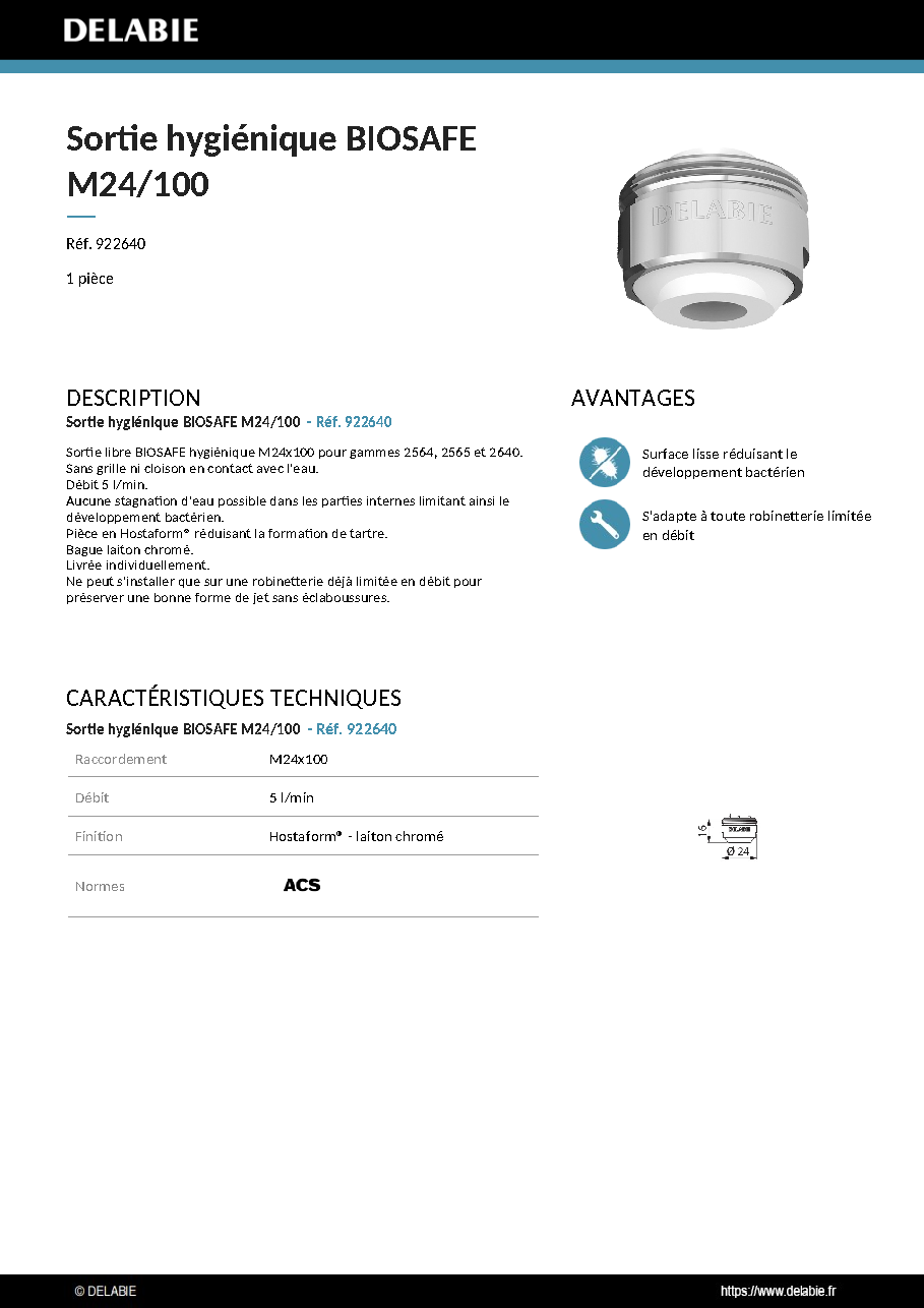 Fiche technique fournisseur