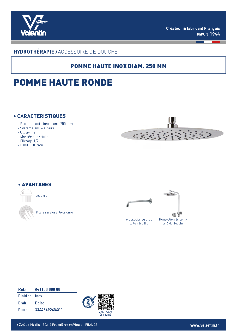 Fiche technique fournisseur