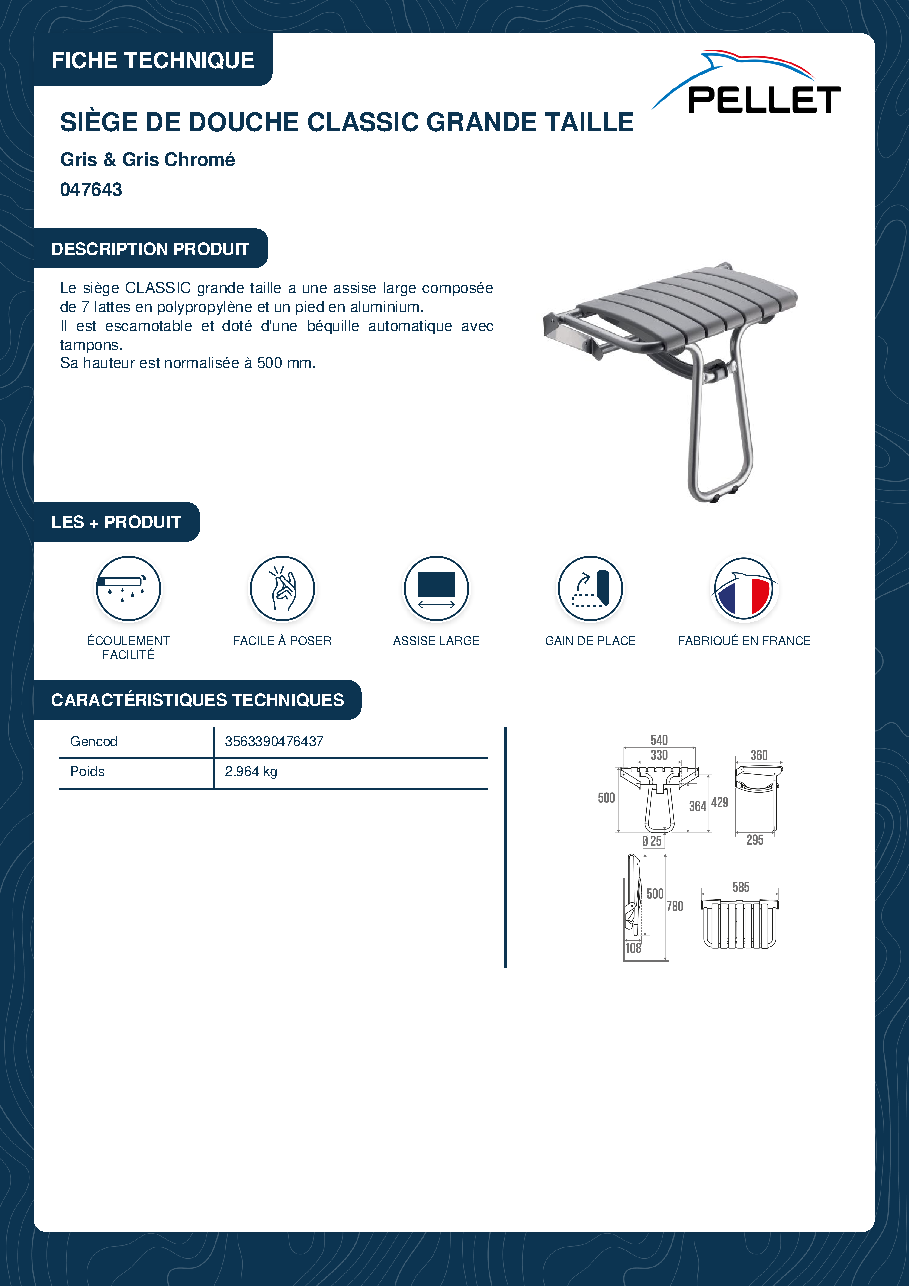 Fiche technique fournisseur