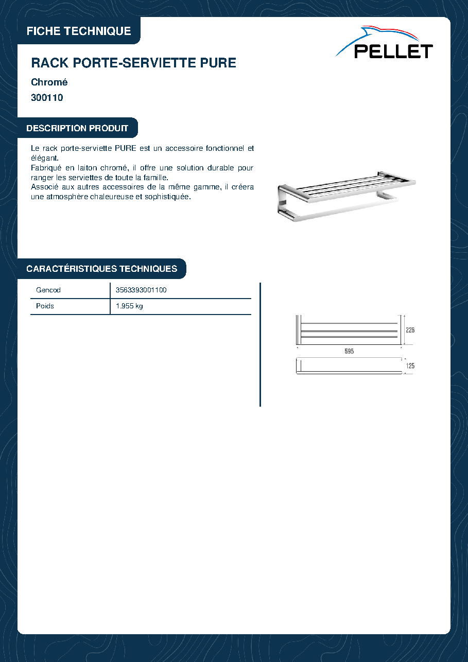 Fiche technique fournisseur