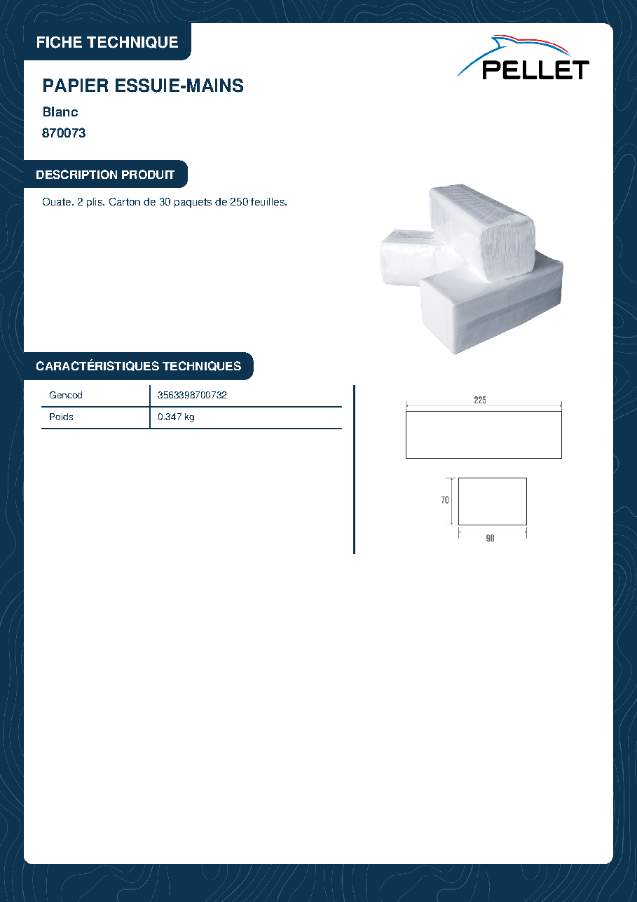 Fiche technique fournisseur