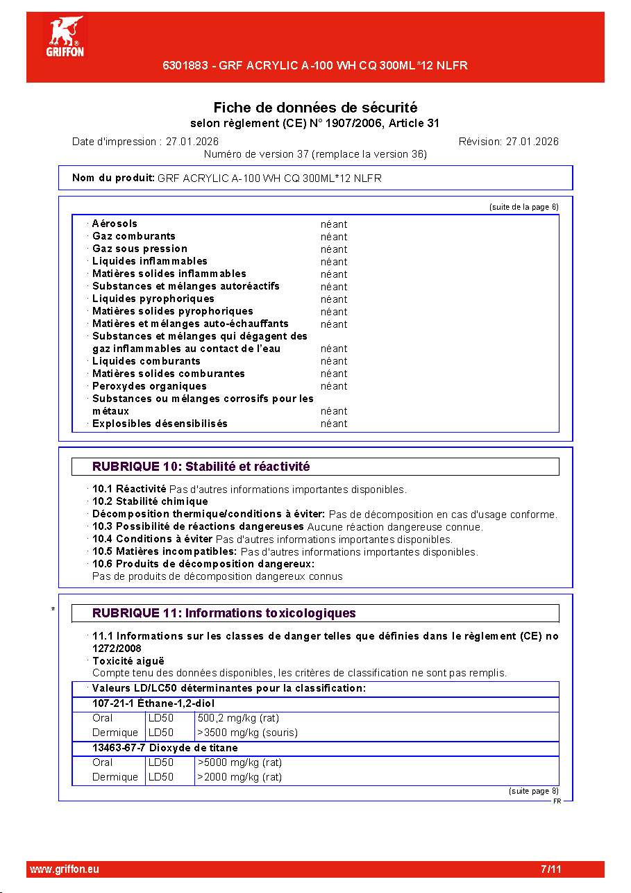 Fiche technique fournisseur