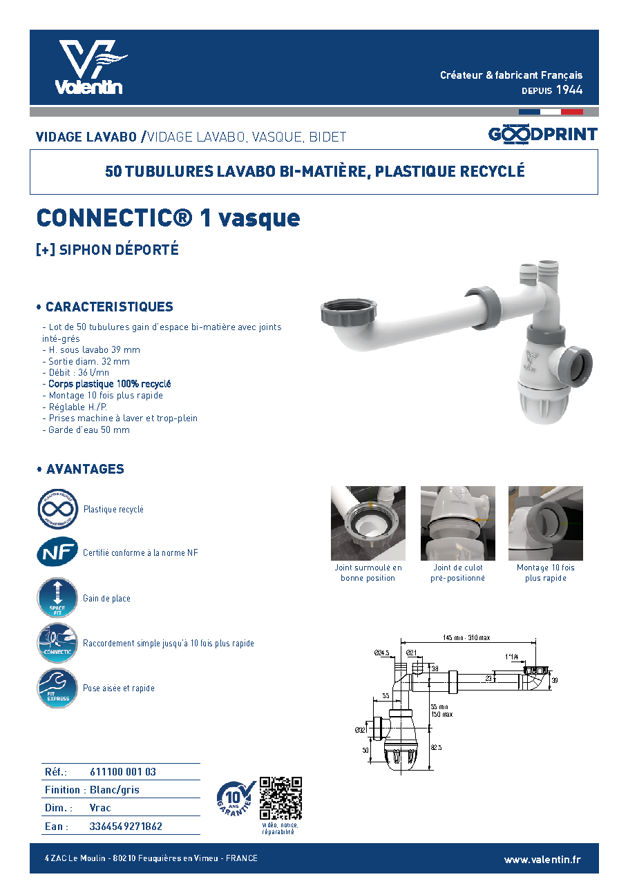 Fiche technique fournisseur