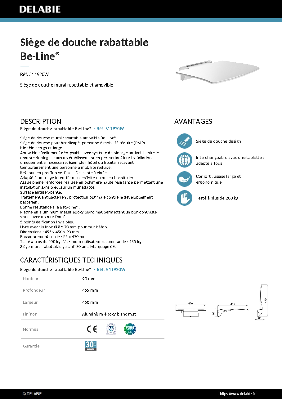 Fiche technique fournisseur