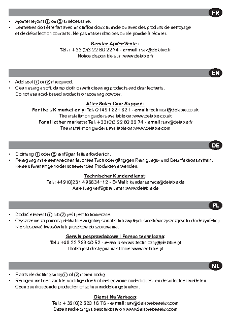 Fiche technique fournisseur