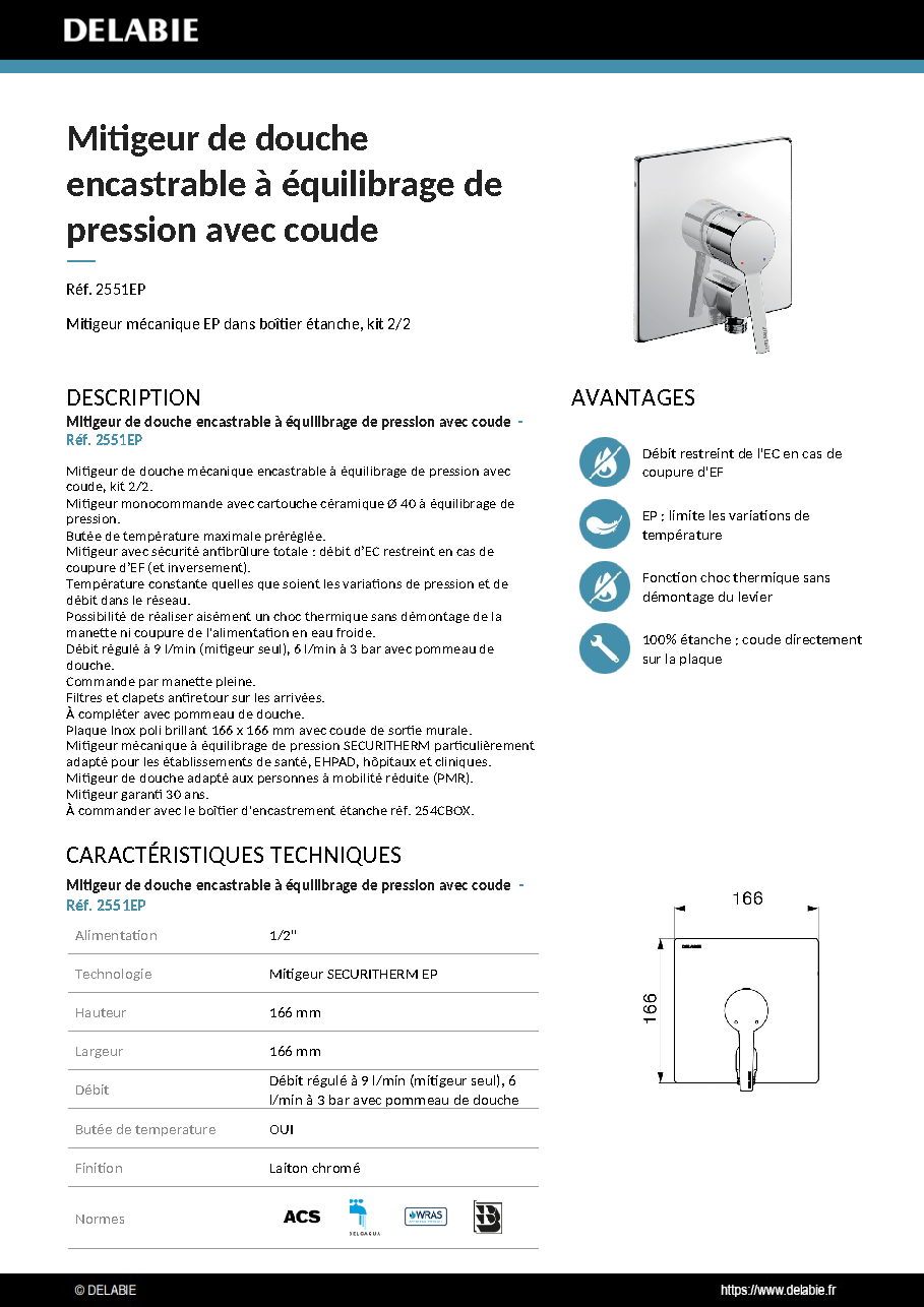 Fiche technique fournisseur