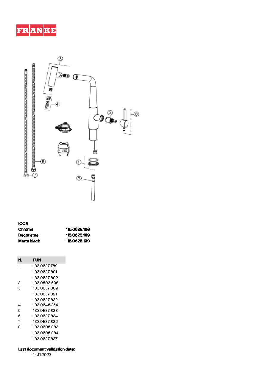 Fiche technique fournisseur