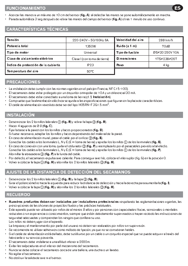 Fiche technique fournisseur