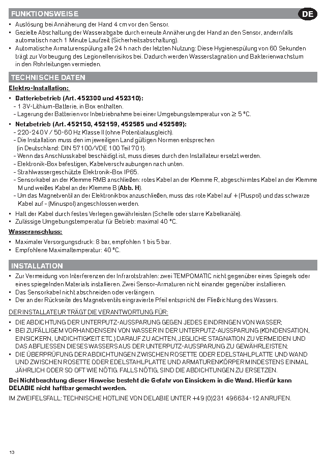 Fiche technique fournisseur