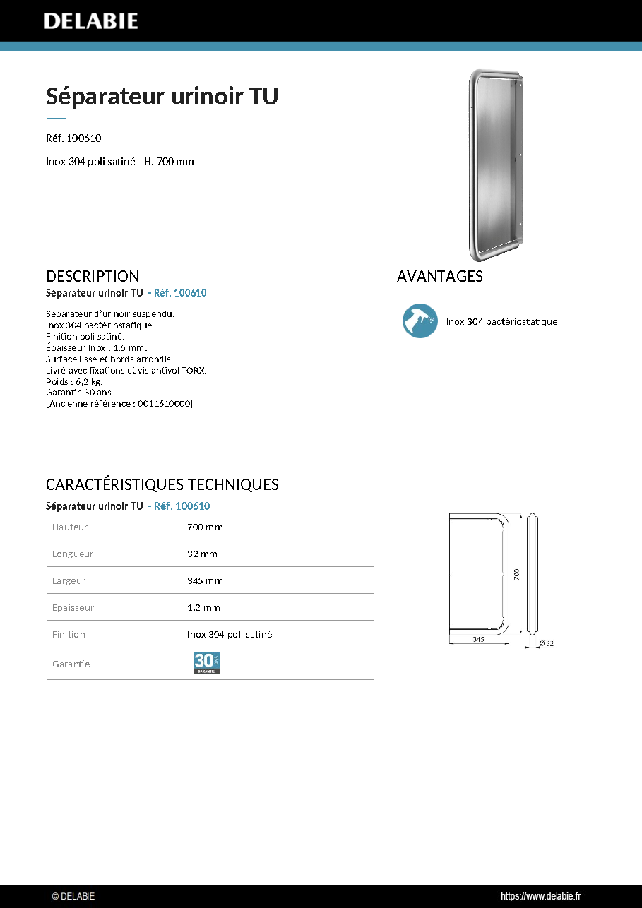 Fiche technique fournisseur