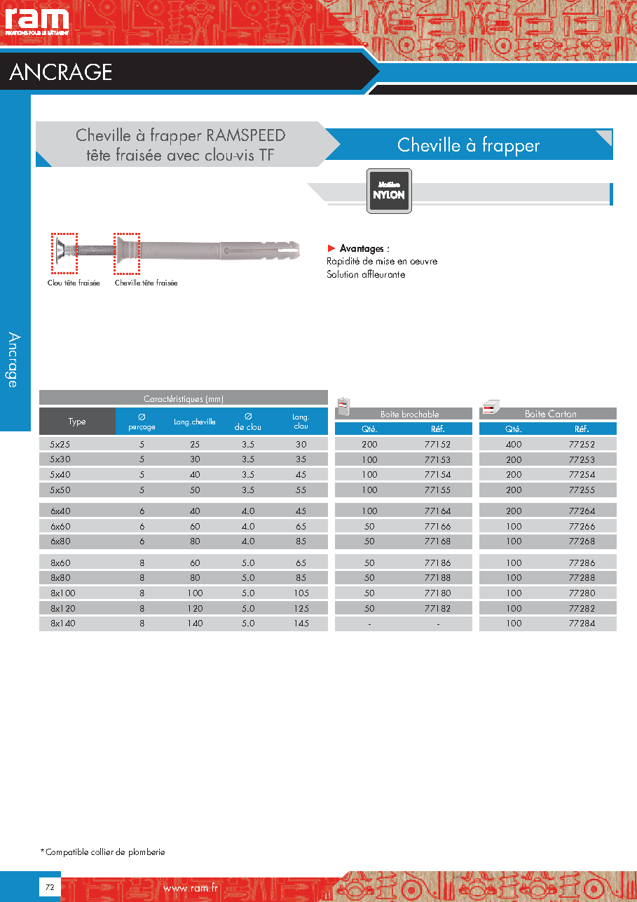 Fiche technique fournisseur
