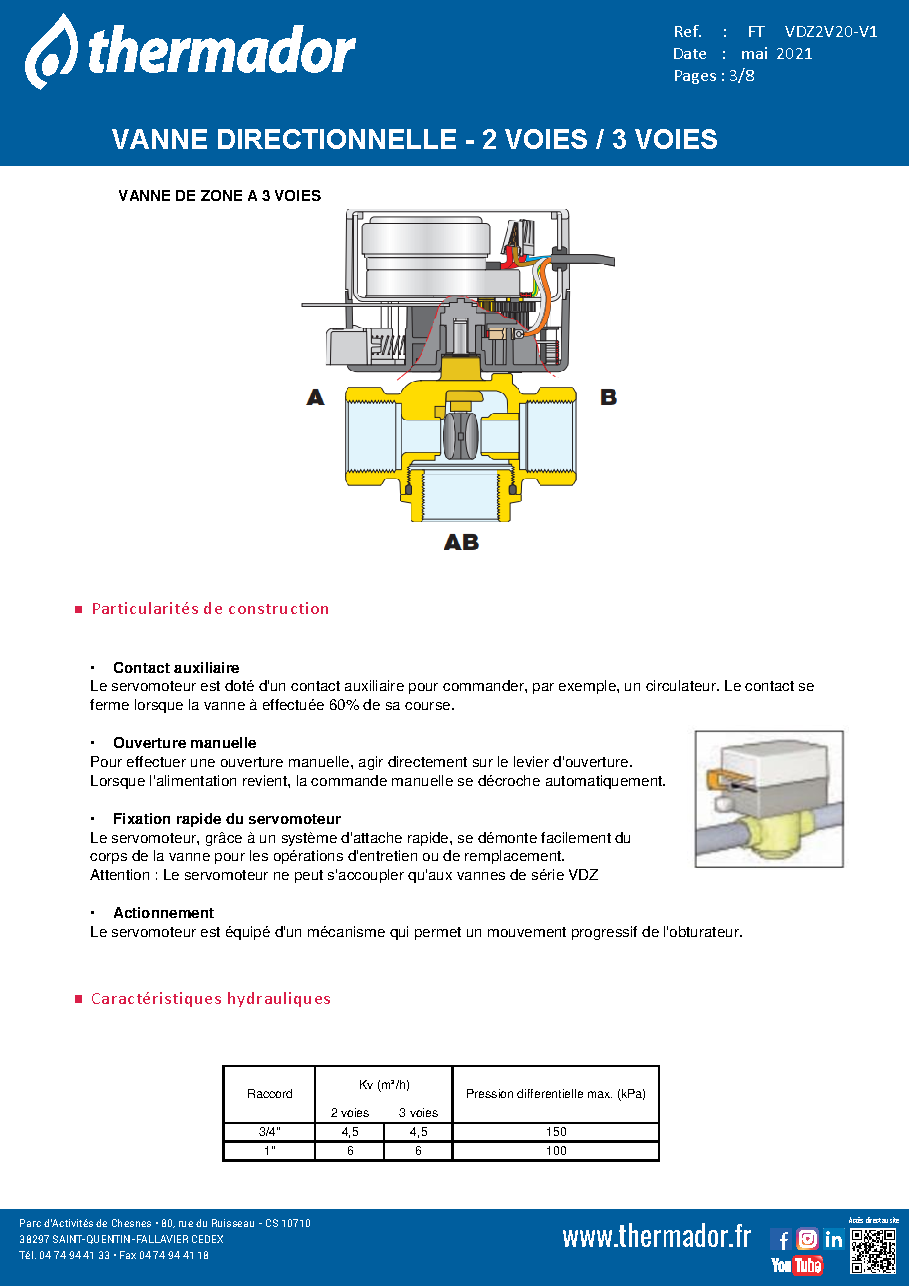 Fiche technique fournisseur