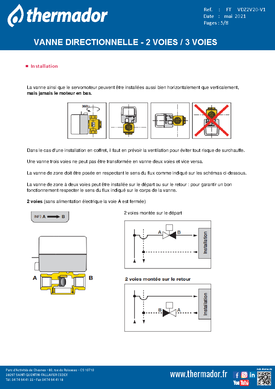 Fiche technique fournisseur